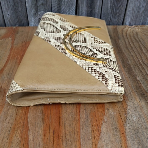 Vintage Snake Clutch Handbag Purse - Picture 8 of 8